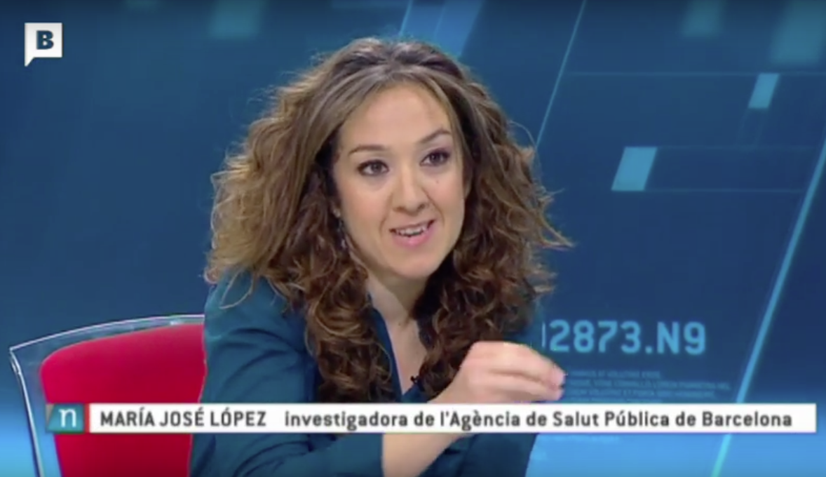 Maria José López presents TackSHS on Barcelona TV