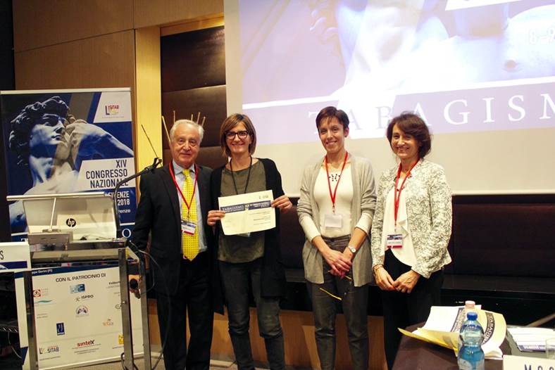 Giulia Carreras, TackSHS researcher awarded with the first “Umberto Veronesi Foundation” Award